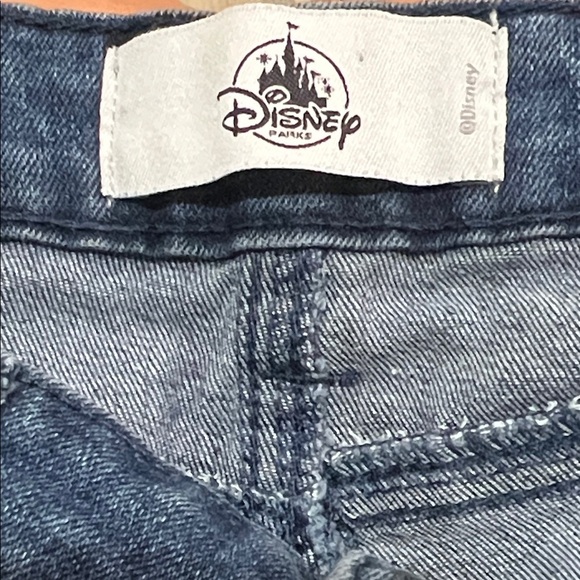 Disney Parks Jean Shorts Mickey Mouse Disneyland World Adult Vintage Rollup High - Picture 7 of 10